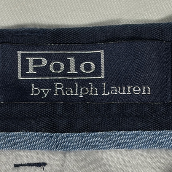 Polo Ralph Lauren mens navy blue rugged flat front 6" chino shorts - size 42 - Picture 4 of 12